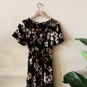 ILLA ILLA Black Floral Dress